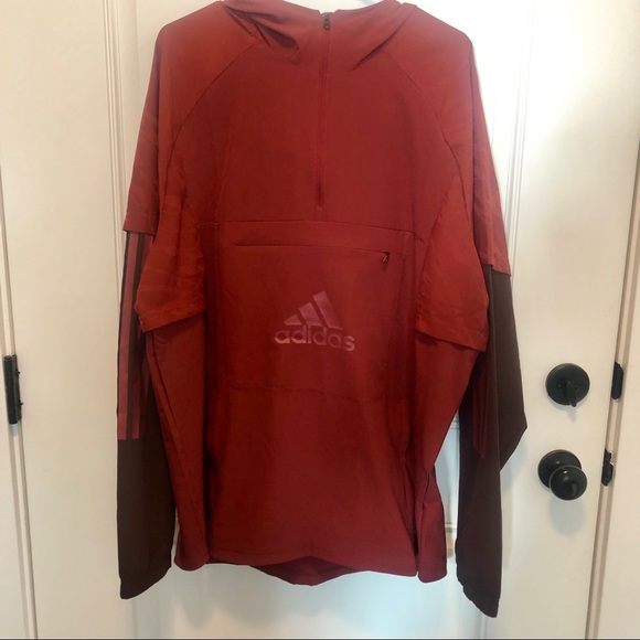 adidas maroon jacket men's